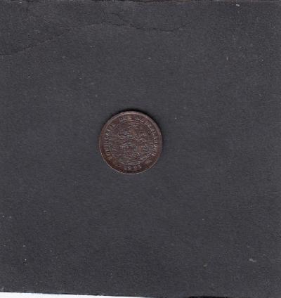 Beschrijving: 1/2 Cent WILHELMINA 
